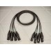 141-MGY-4P   4 XLR 3pin гнездо <=> 4 XLR 3pin штекер Gabreal AM AWG24 U/F 4p PVC